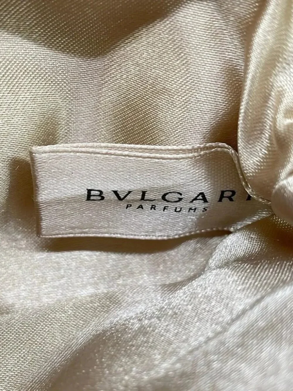 BVLGARI PARFUMS Beige Cotton Hardware Coin Case